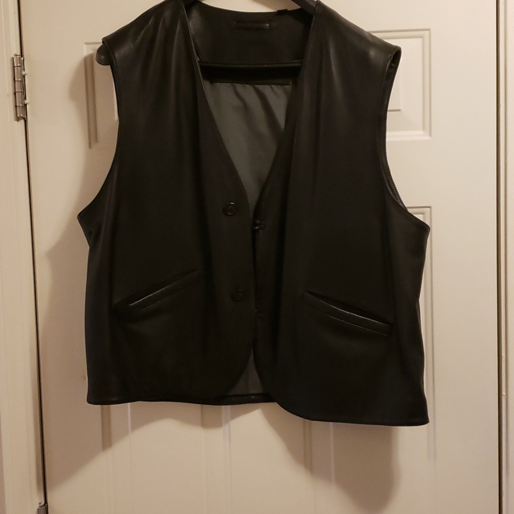 Leather vest